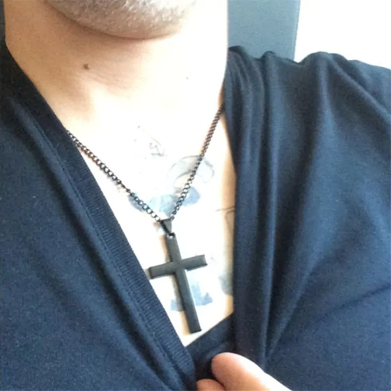 Titanium Cross Necklace